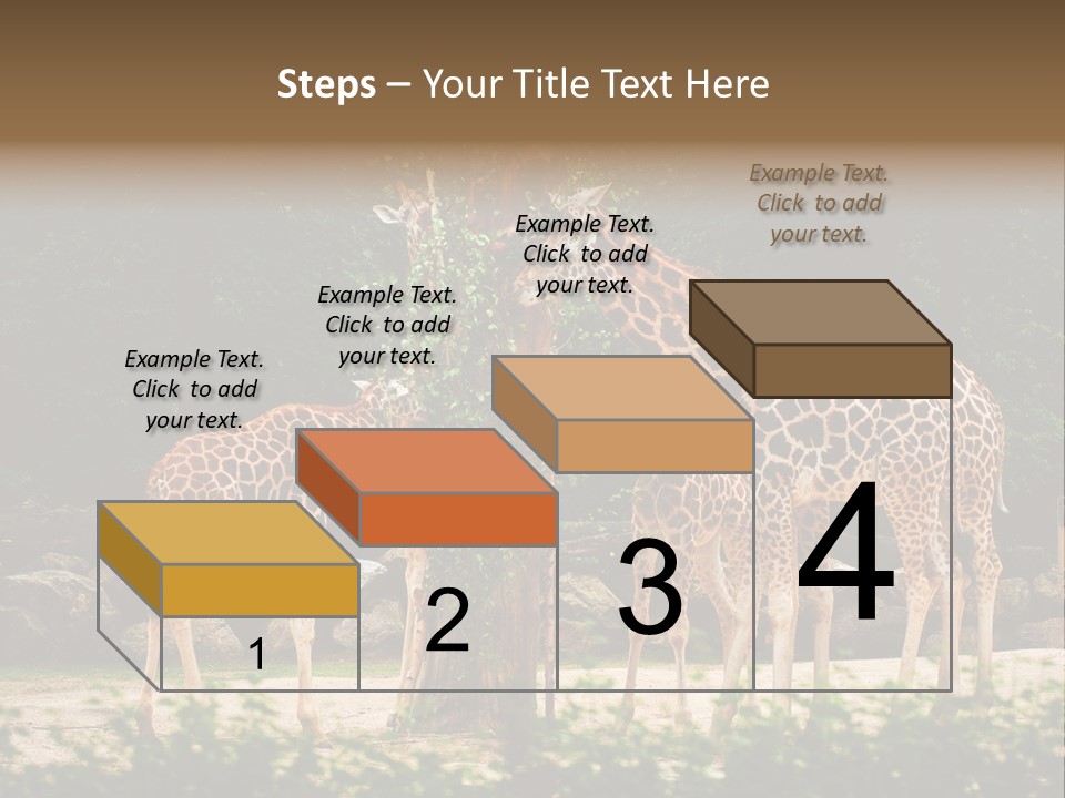 Giraffa Sky Long PowerPoint Template