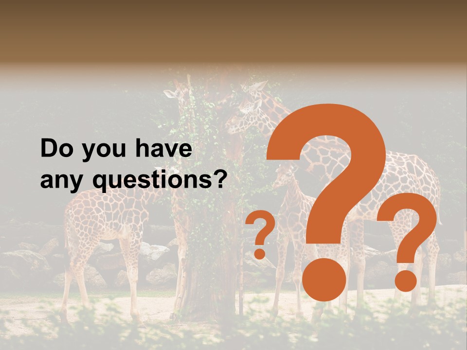 Giraffa Sky Long PowerPoint Template