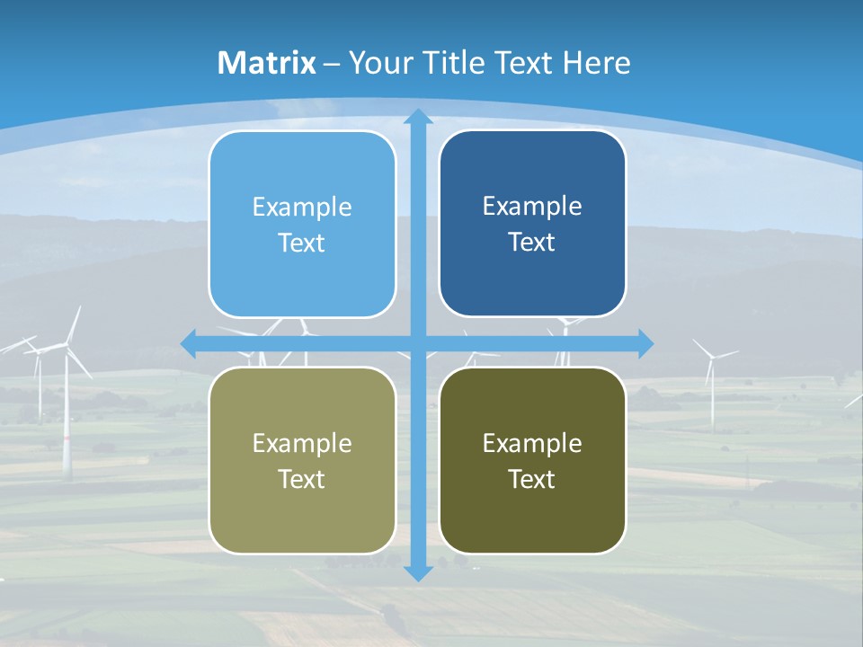 Country Electricity Blue Sky PowerPoint Template