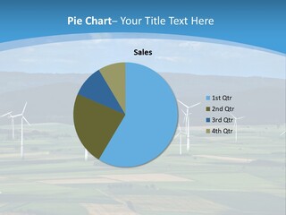 Country Electricity Blue Sky PowerPoint Template