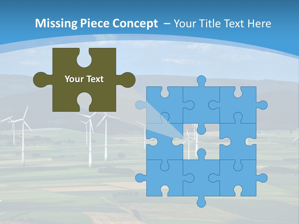 Country Electricity Blue Sky PowerPoint Template