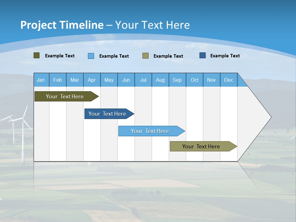 Country Electricity Blue Sky PowerPoint Template