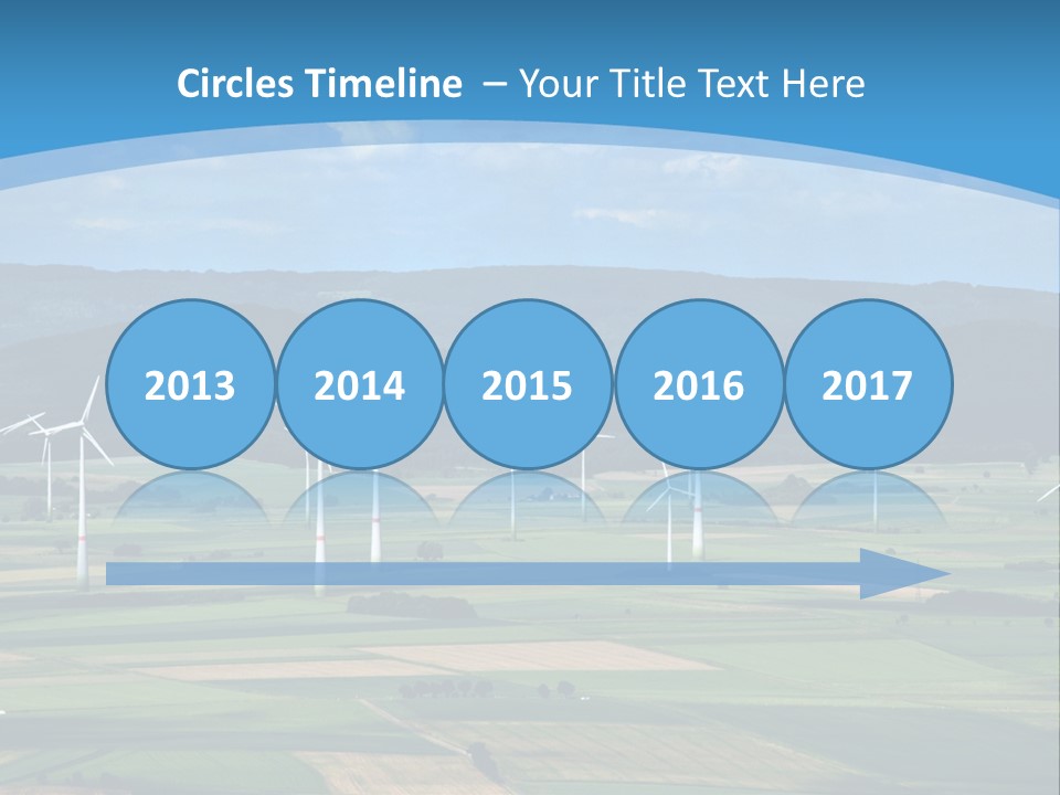 Country Electricity Blue Sky PowerPoint Template