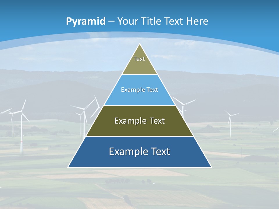 Country Electricity Blue Sky PowerPoint Template