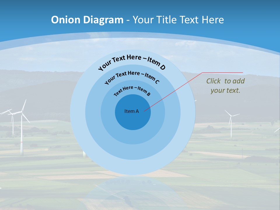 Country Electricity Blue Sky PowerPoint Template