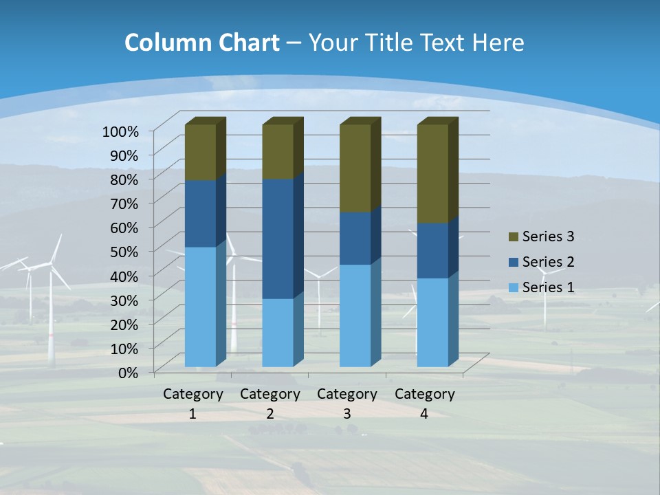 Country Electricity Blue Sky PowerPoint Template