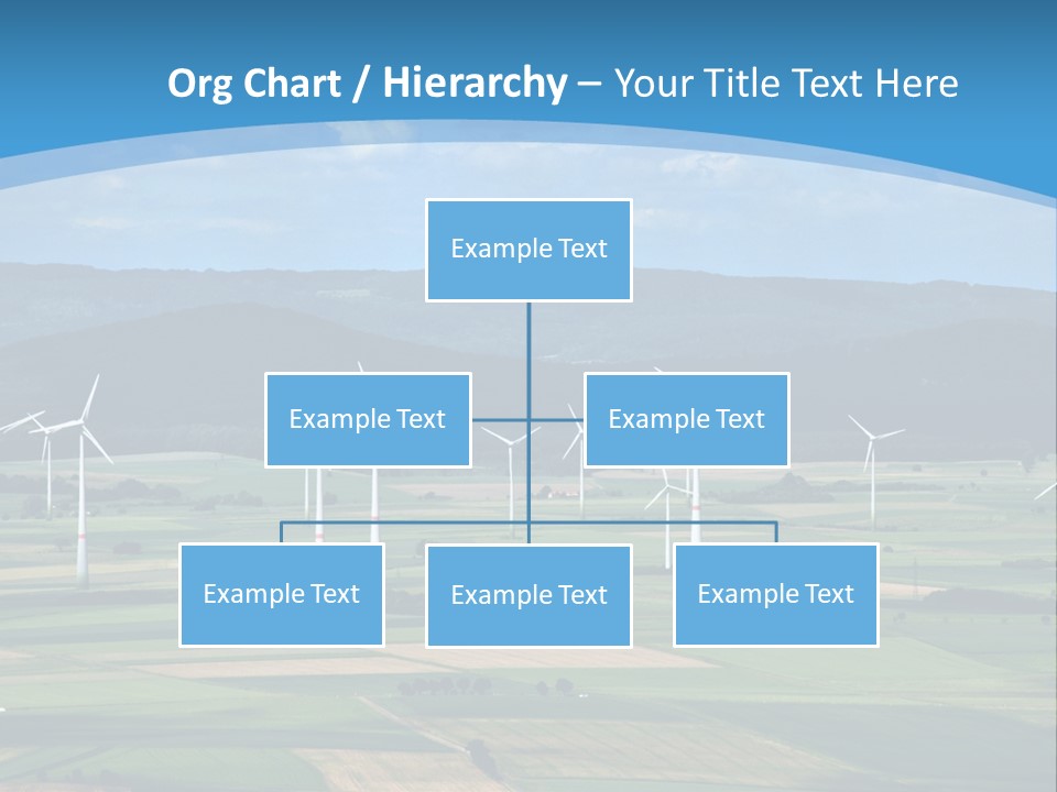 Country Electricity Blue Sky PowerPoint Template
