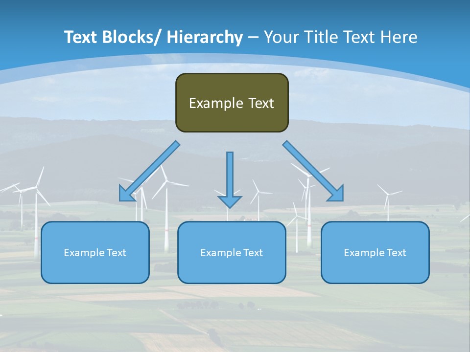 Country Electricity Blue Sky PowerPoint Template
