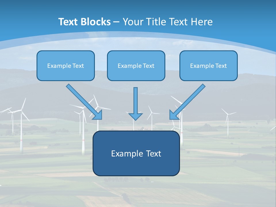 Country Electricity Blue Sky PowerPoint Template