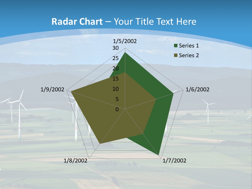Country Electricity Blue Sky PowerPoint Template