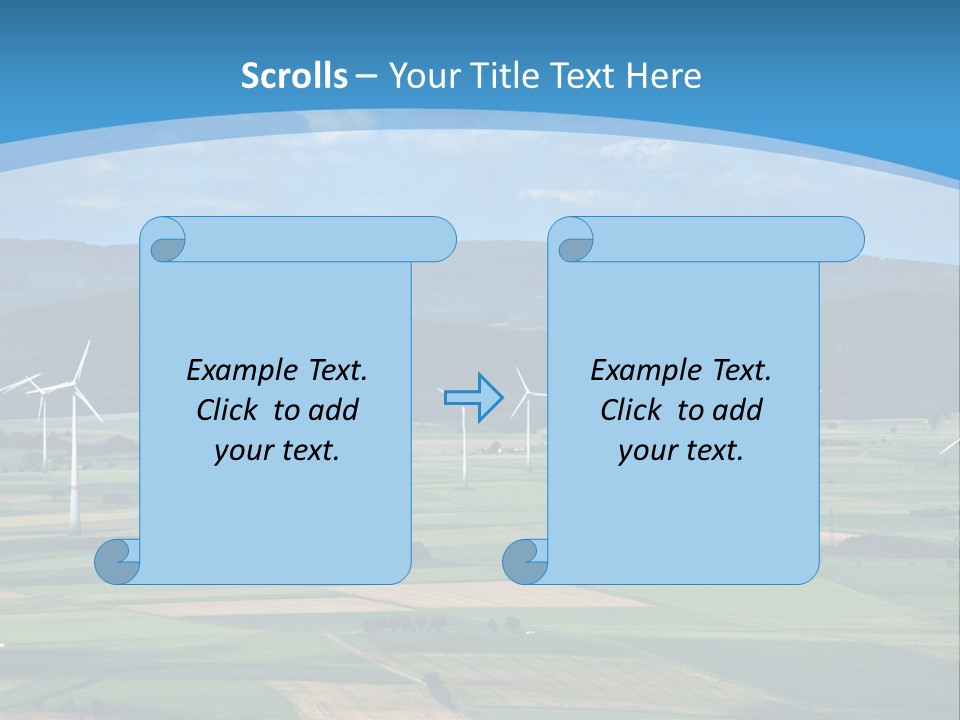 Country Electricity Blue Sky PowerPoint Template