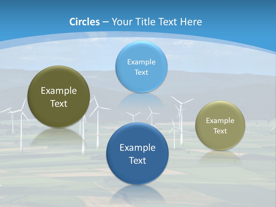 Country Electricity Blue Sky PowerPoint Template