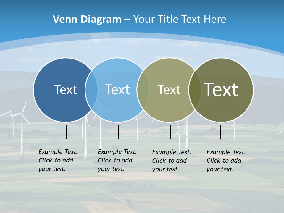 Country Electricity Blue Sky PowerPoint Template