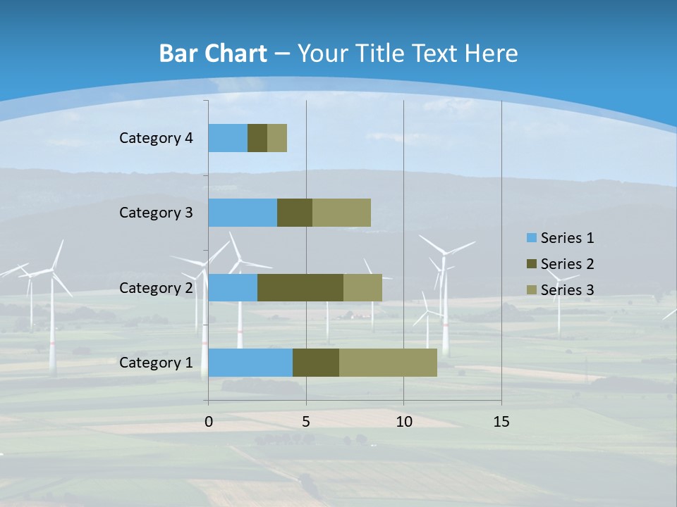 Country Electricity Blue Sky PowerPoint Template