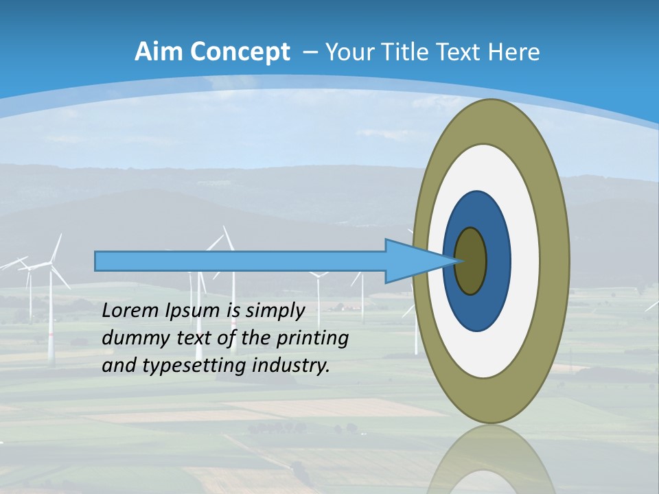 Country Electricity Blue Sky PowerPoint Template