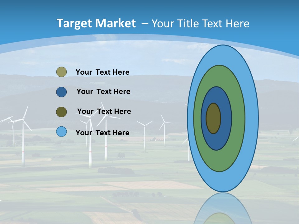 Country Electricity Blue Sky PowerPoint Template