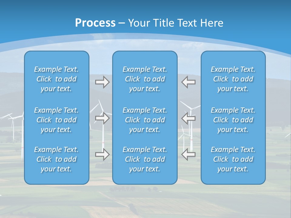 Country Electricity Blue Sky PowerPoint Template