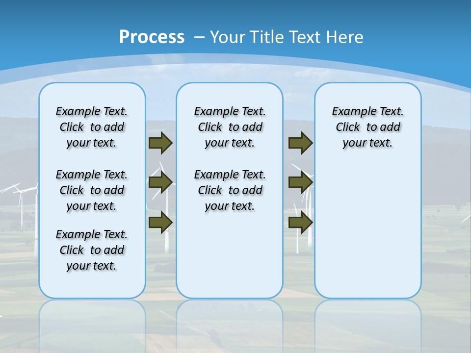 Country Electricity Blue Sky PowerPoint Template