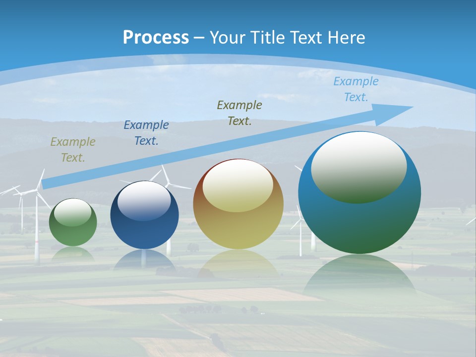 Country Electricity Blue Sky PowerPoint Template