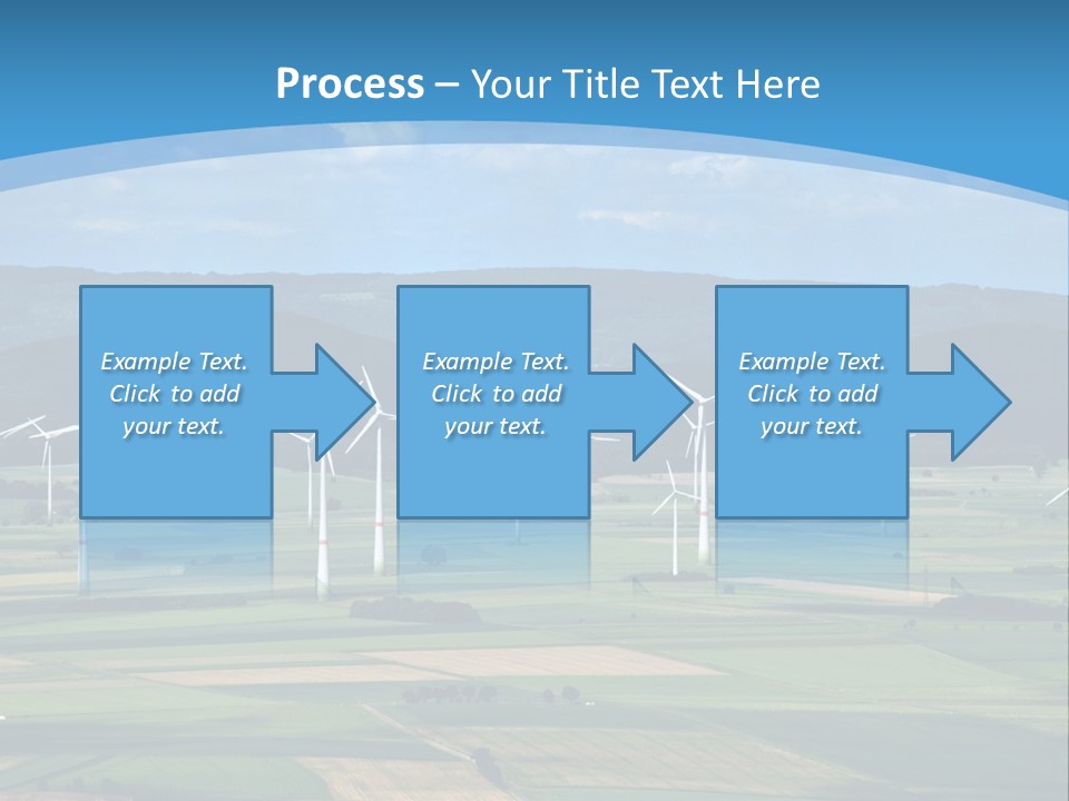 Country Electricity Blue Sky PowerPoint Template