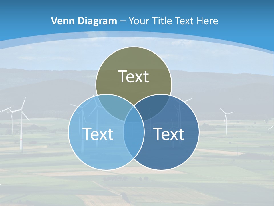 Country Electricity Blue Sky PowerPoint Template