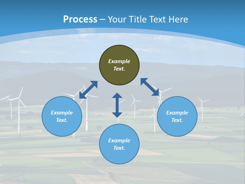 Country Electricity Blue Sky PowerPoint Template