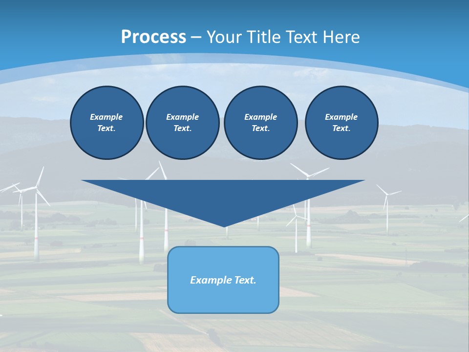 Country Electricity Blue Sky PowerPoint Template
