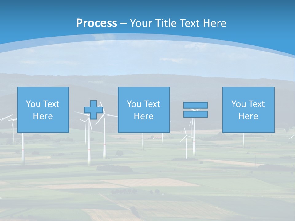 Country Electricity Blue Sky PowerPoint Template