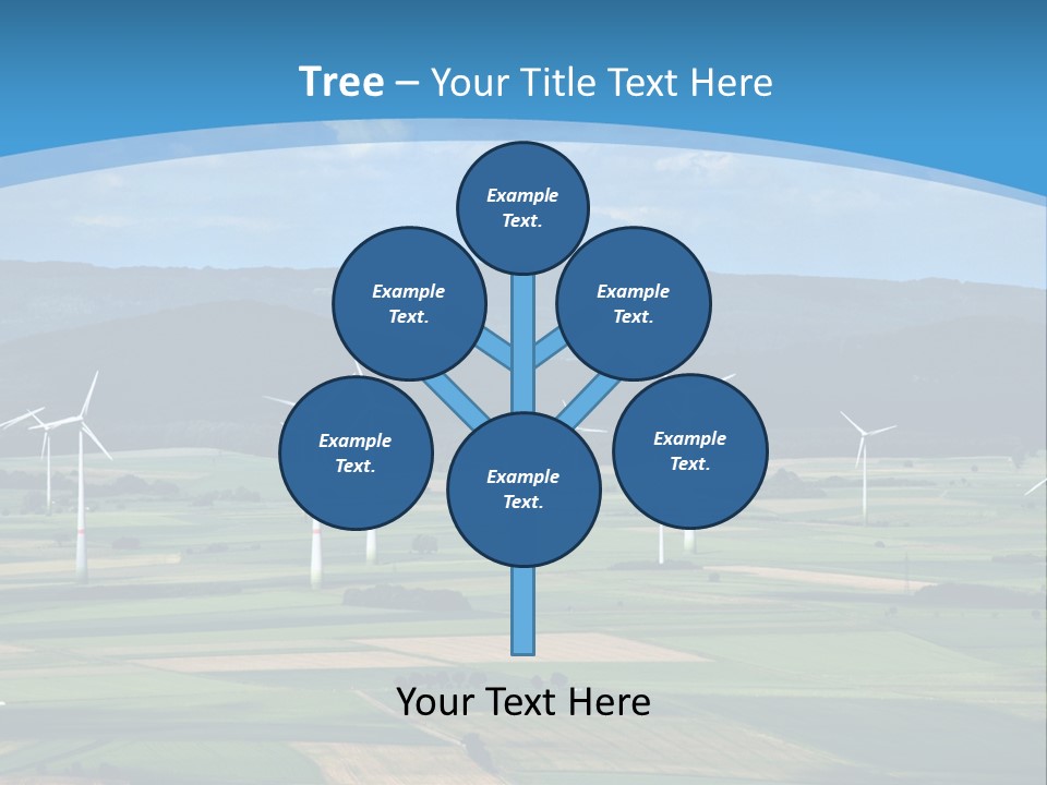 Country Electricity Blue Sky PowerPoint Template