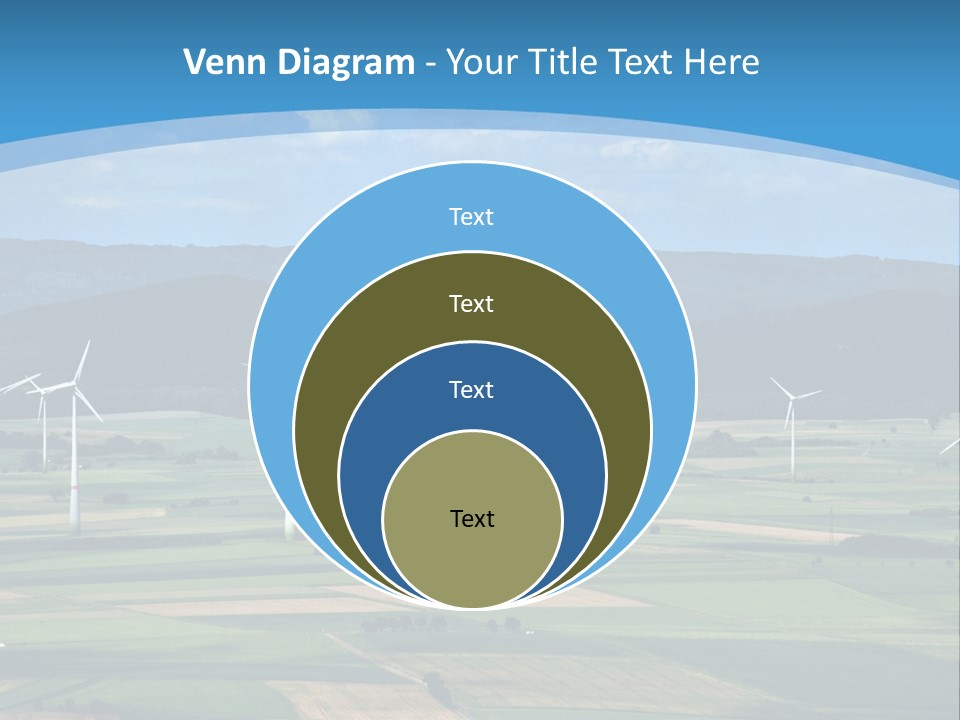 Country Electricity Blue Sky PowerPoint Template