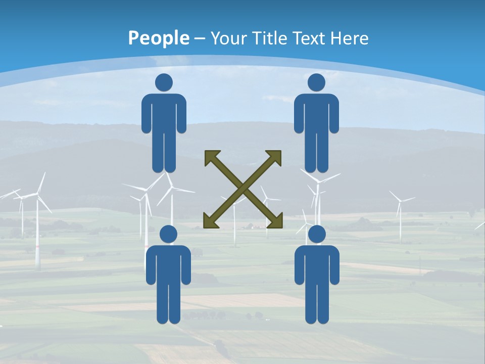 Country Electricity Blue Sky PowerPoint Template