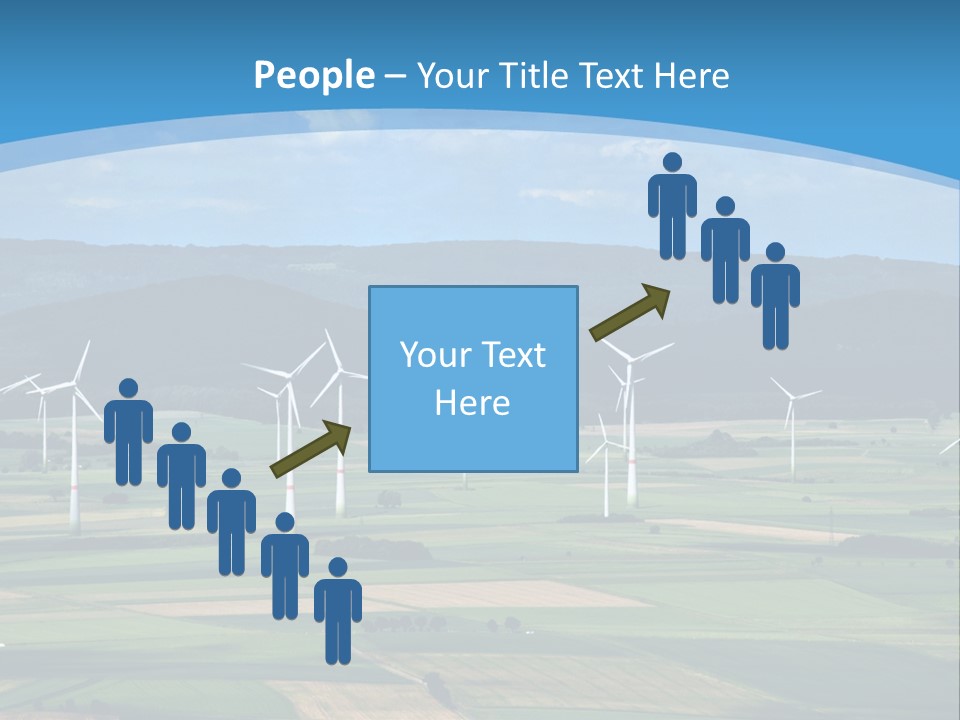 Country Electricity Blue Sky PowerPoint Template