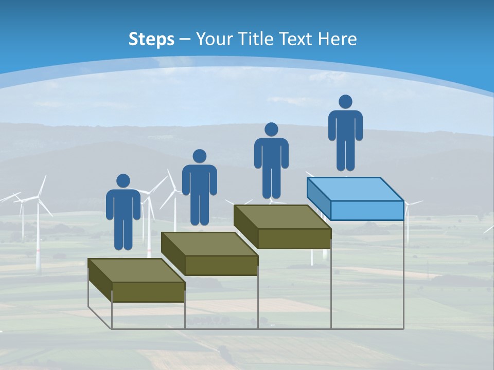 Country Electricity Blue Sky PowerPoint Template