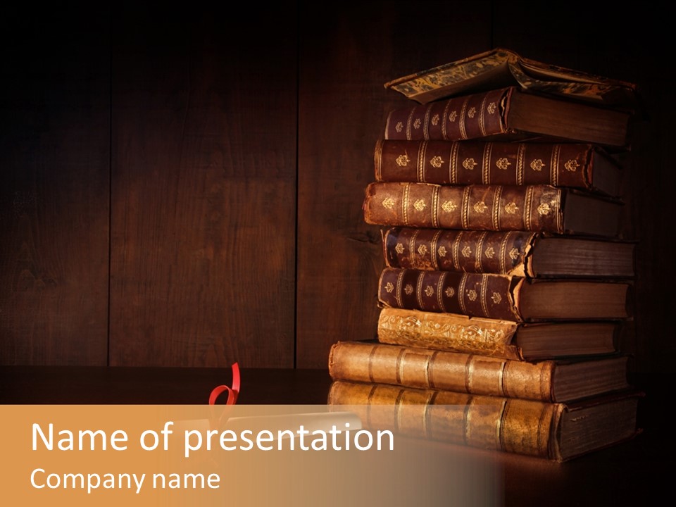 Open Reading Vintage PowerPoint Template