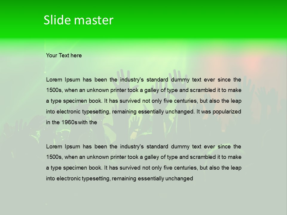 Spectator Beat Act PowerPoint Template