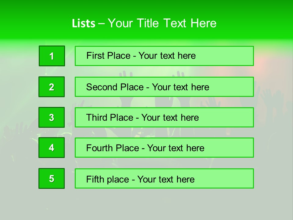 Spectator Beat Act PowerPoint Template