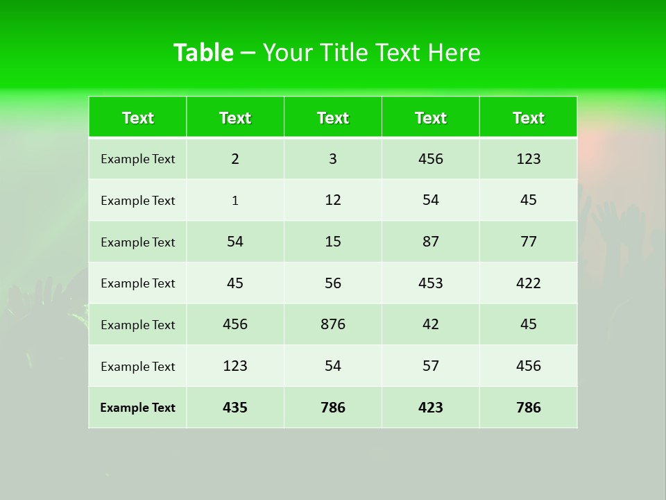 Spectator Beat Act PowerPoint Template