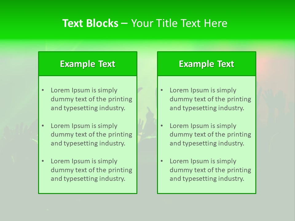 Spectator Beat Act PowerPoint Template