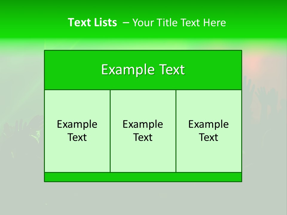 Spectator Beat Act PowerPoint Template