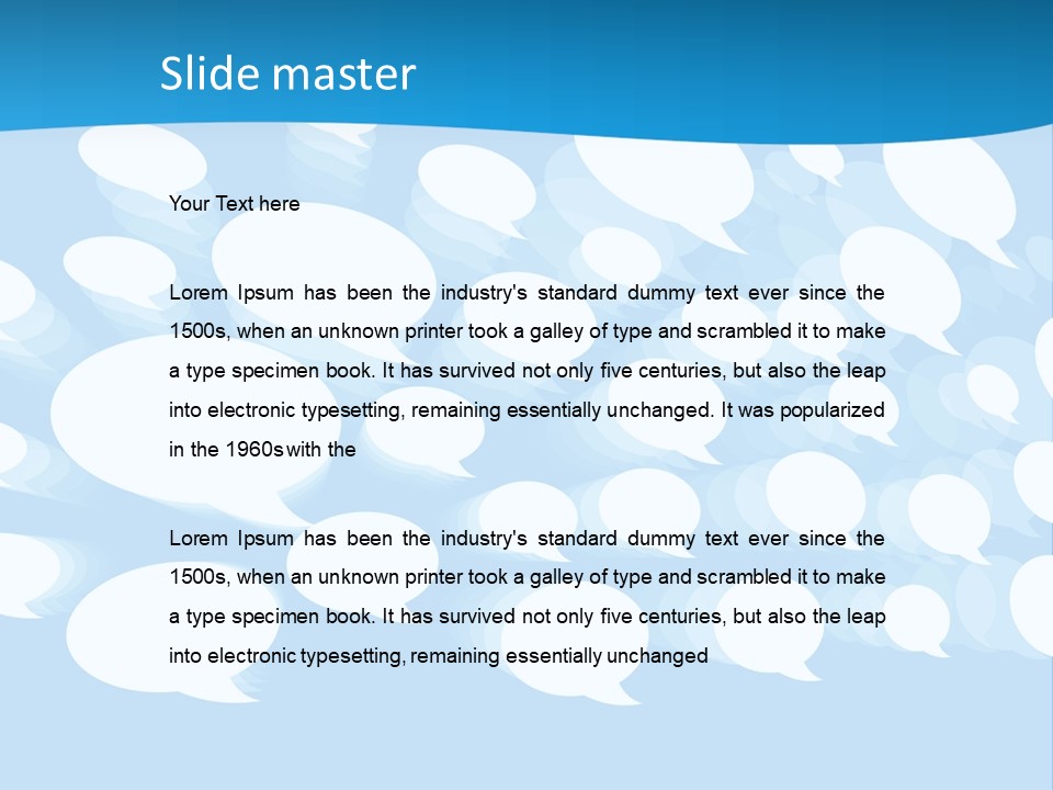 Bubble Speech Web PowerPoint Template