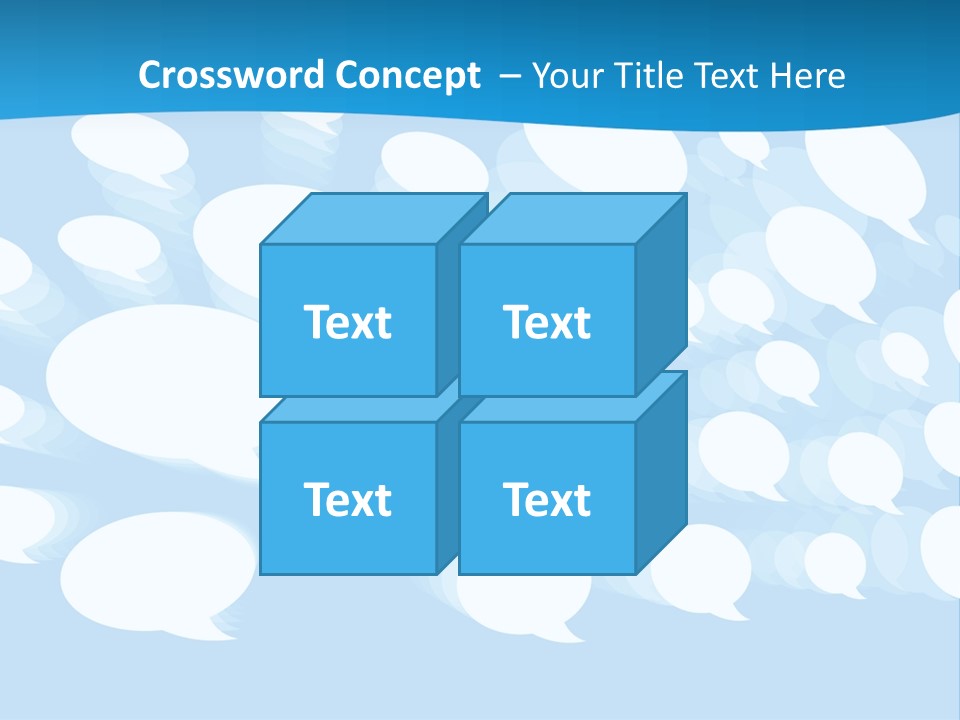 Bubble Speech Web PowerPoint Template