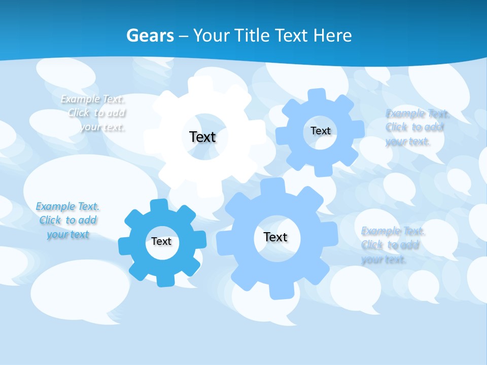 Bubble Speech Web PowerPoint Template