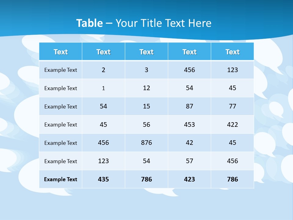 Bubble Speech Web PowerPoint Template