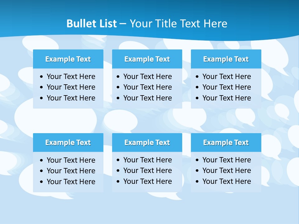 Bubble Speech Web PowerPoint Template