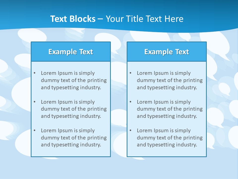 Bubble Speech Web PowerPoint Template