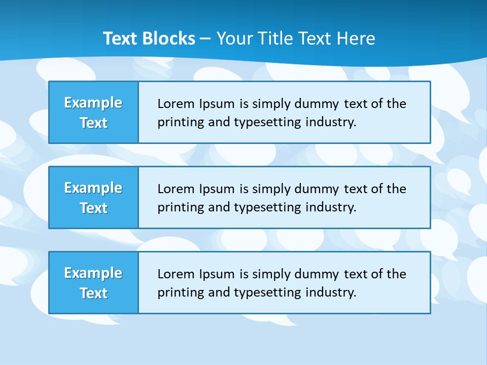 Bubble Speech Web PowerPoint Template