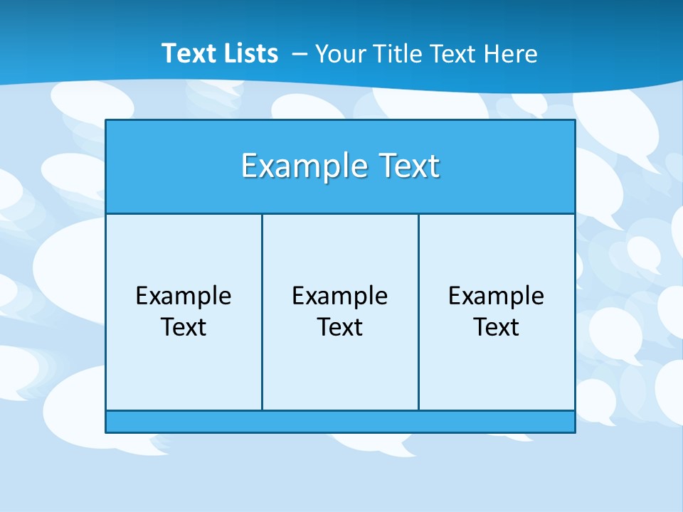 Bubble Speech Web PowerPoint Template