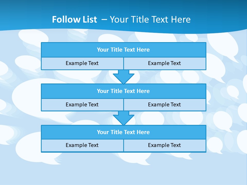 Bubble Speech Web PowerPoint Template