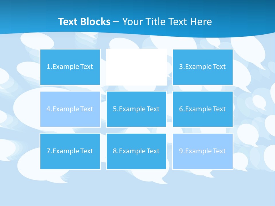 Bubble Speech Web PowerPoint Template