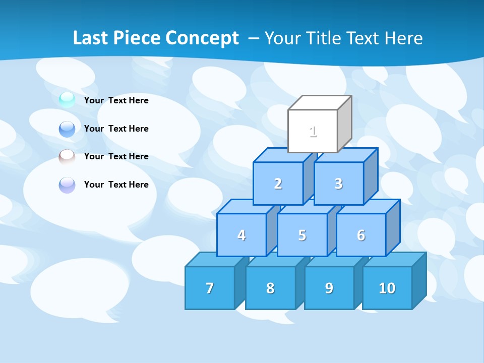 Bubble Speech Web PowerPoint Template